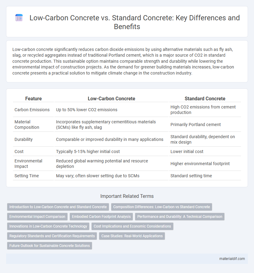 Low-Carbon Concrete vs. Standard Concrete: Key Differences and Benefits