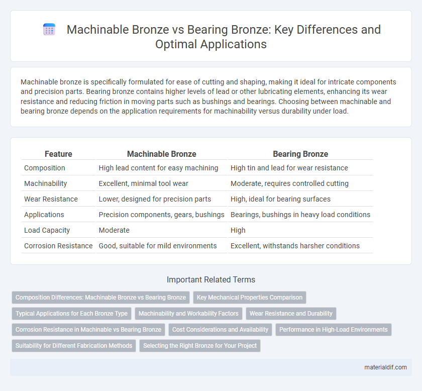Machinable Bronze vs Bearing Bronze: Key Differences and Optimal Applications