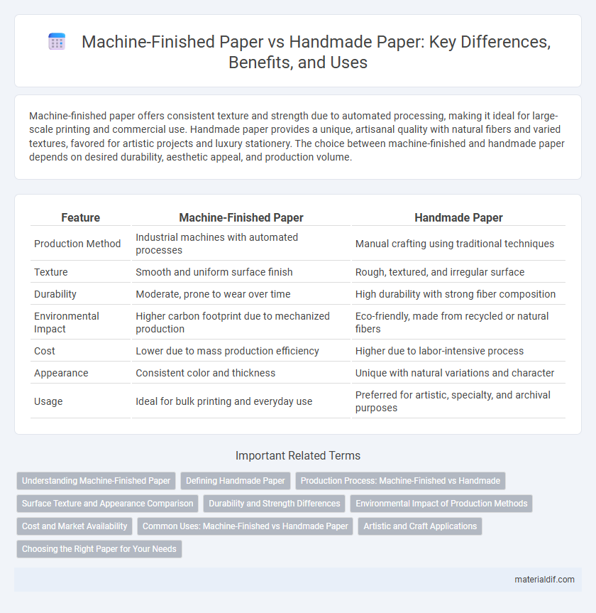 Machine-Finished Paper vs Handmade Paper: Key Differences, Benefits, and Uses