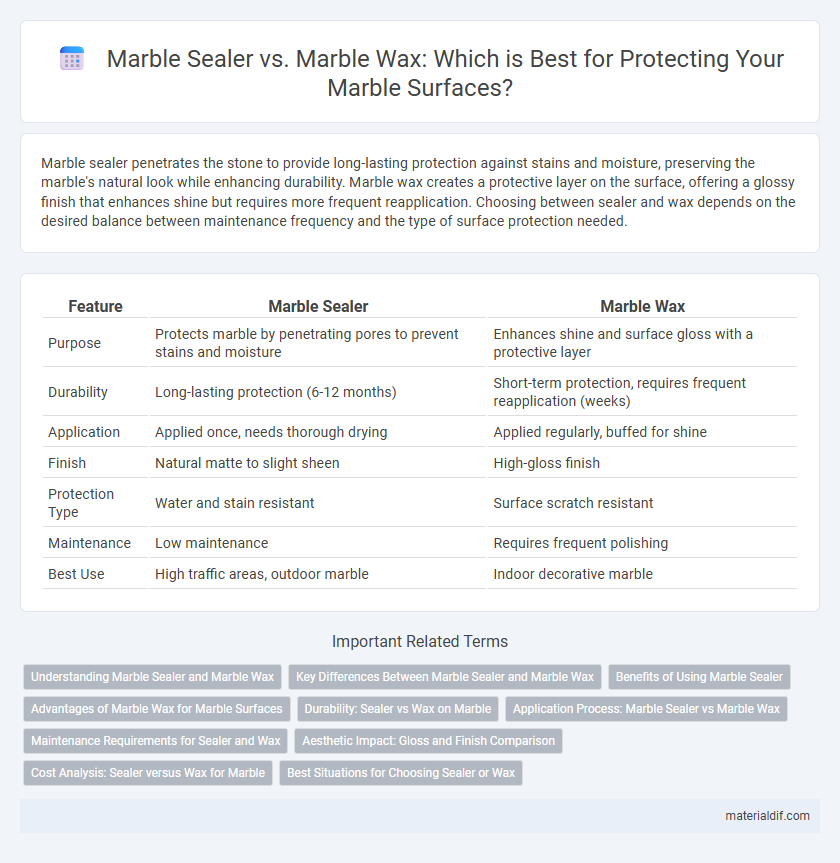 Marble Sealer vs. Marble Wax: Which is Best for Protecting Your Marble Surfaces?
