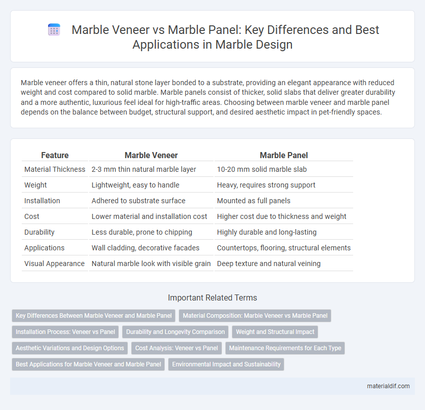 Marble Veneer vs Marble Panel: Key Differences and Best Applications in Marble Design