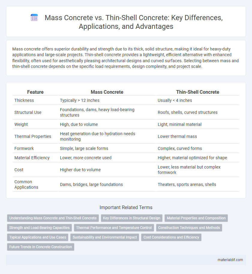 Mass Concrete vs. Thin-Shell Concrete: Key Differences, Applications, and Advantages