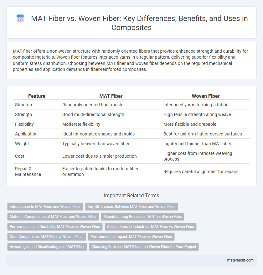 MAT Fiber vs. Woven Fiber: Key Differences, Benefits, and Uses in Composites