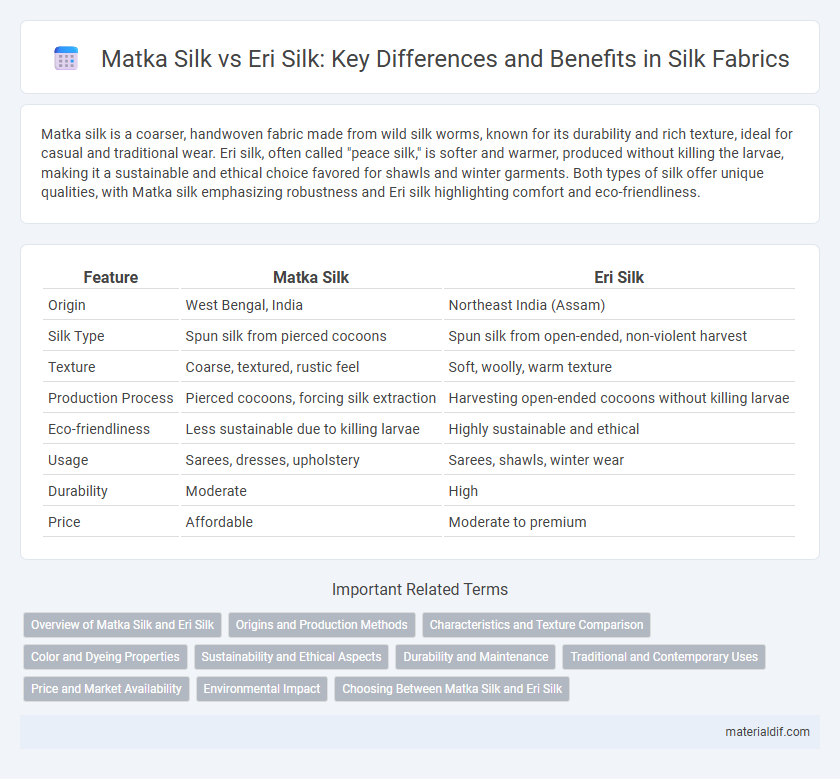 Matka Silk vs Eri Silk: Key Differences and Benefits in Silk Fabrics