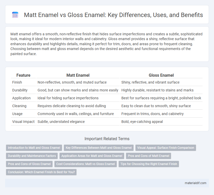 Matt Enamel vs Gloss Enamel: Key Differences, Uses, and Benefits
