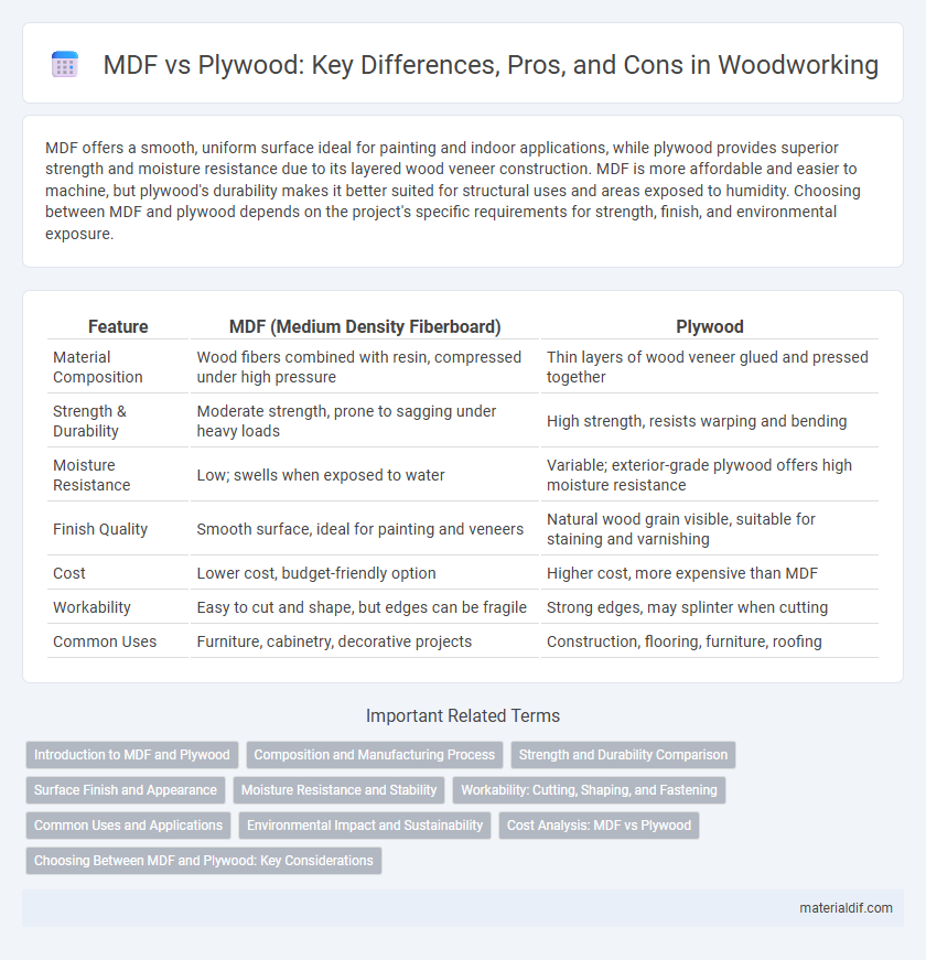 MDF vs Plywood: Key Differences, Pros, and Cons in Woodworking