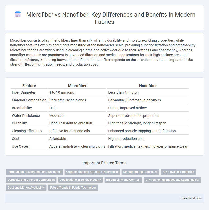 Microfiber vs Nanofiber: Key Differences and Benefits in Modern Fabrics