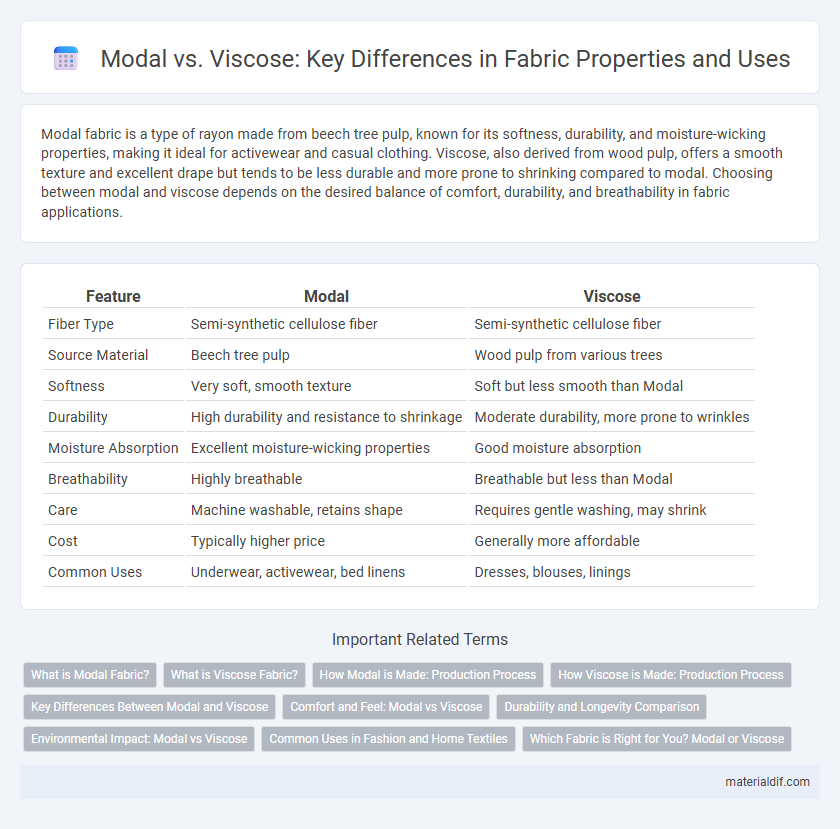 Modal vs. Viscose: Key Differences in Fabric Properties and Uses