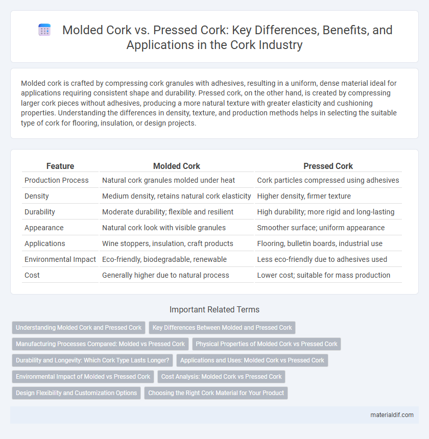 Molded Cork vs. Pressed Cork: Key Differences, Benefits, and Applications in the Cork Industry