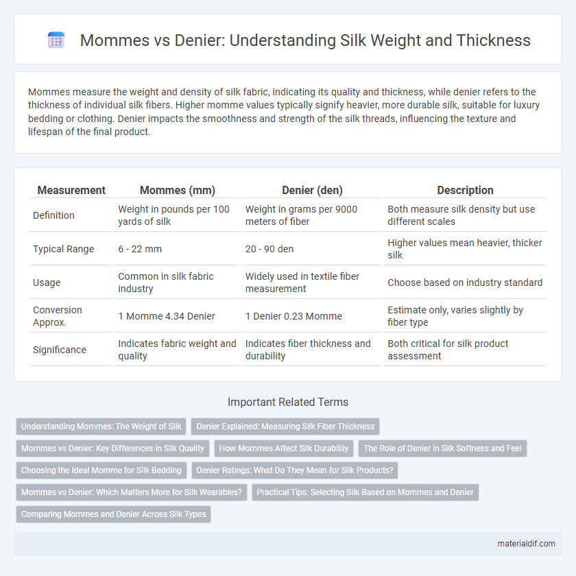 Mommes vs Denier: Understanding Silk Weight and Thickness