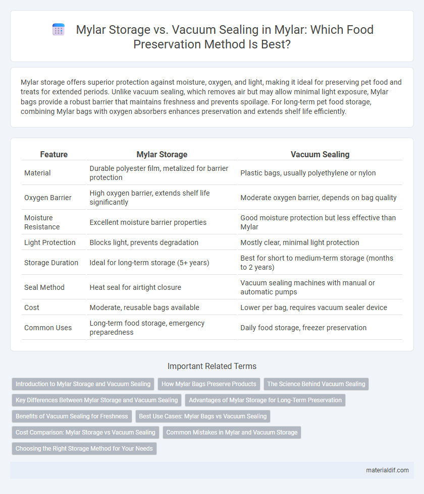 Mylar Storage vs. Vacuum Sealing in Mylar: Which Food Preservation Method Is Best?