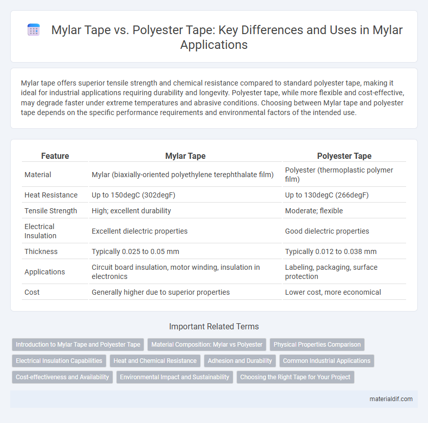 Mylar Tape vs. Polyester Tape: Key Differences and Uses in Mylar Applications