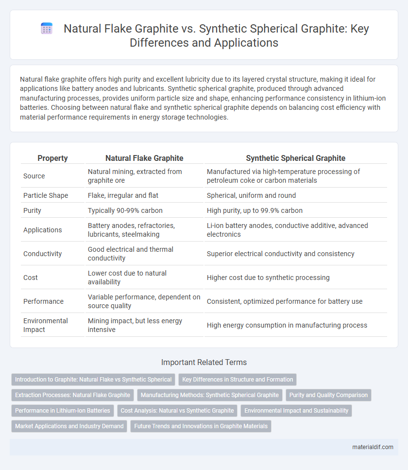 Natural Flake Graphite vs. Synthetic Spherical Graphite: Key Differences and Applications