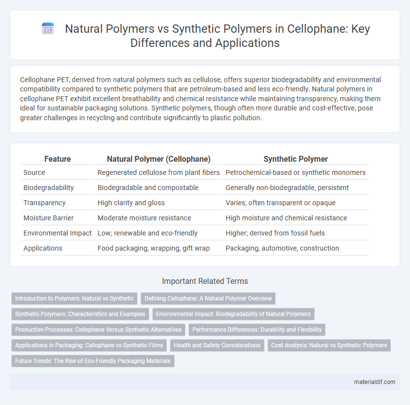 Natural Polymers vs Synthetic Polymers in Cellophane: Key Differences and Applications