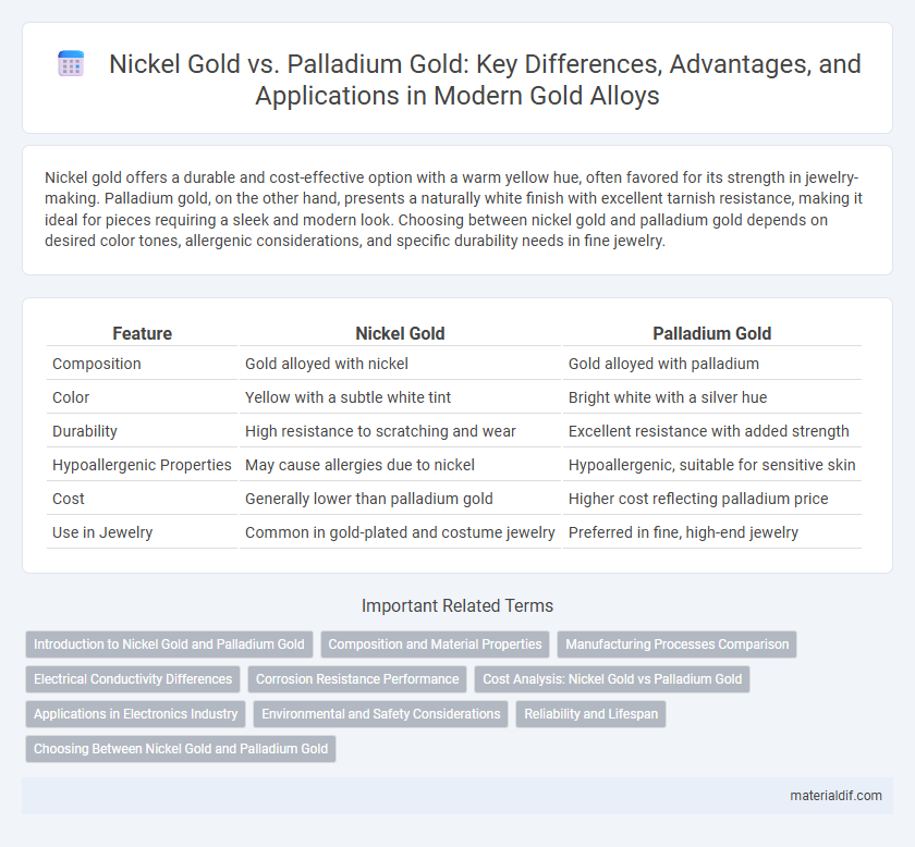 Nickel Gold vs. Palladium Gold: Key Differences, Advantages, and Applications in Modern Gold Alloys