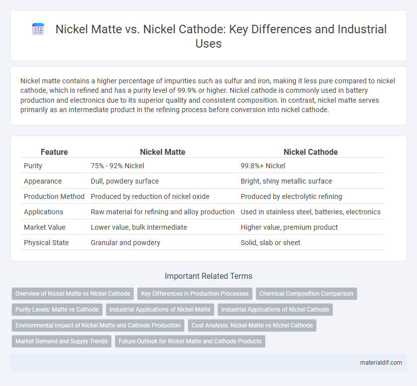 Nickel Matte vs. Nickel Cathode: Key Differences and Industrial Uses