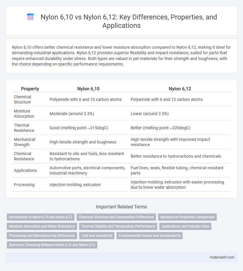 Nylon 6,10 vs Nylon 6,12: Key Differences, Properties, and Applications