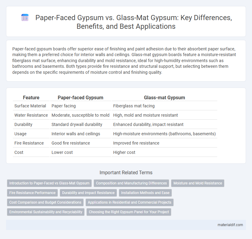 Paper-Faced Gypsum vs. Glass-Mat Gypsum: Key Differences, Benefits, and Best Applications