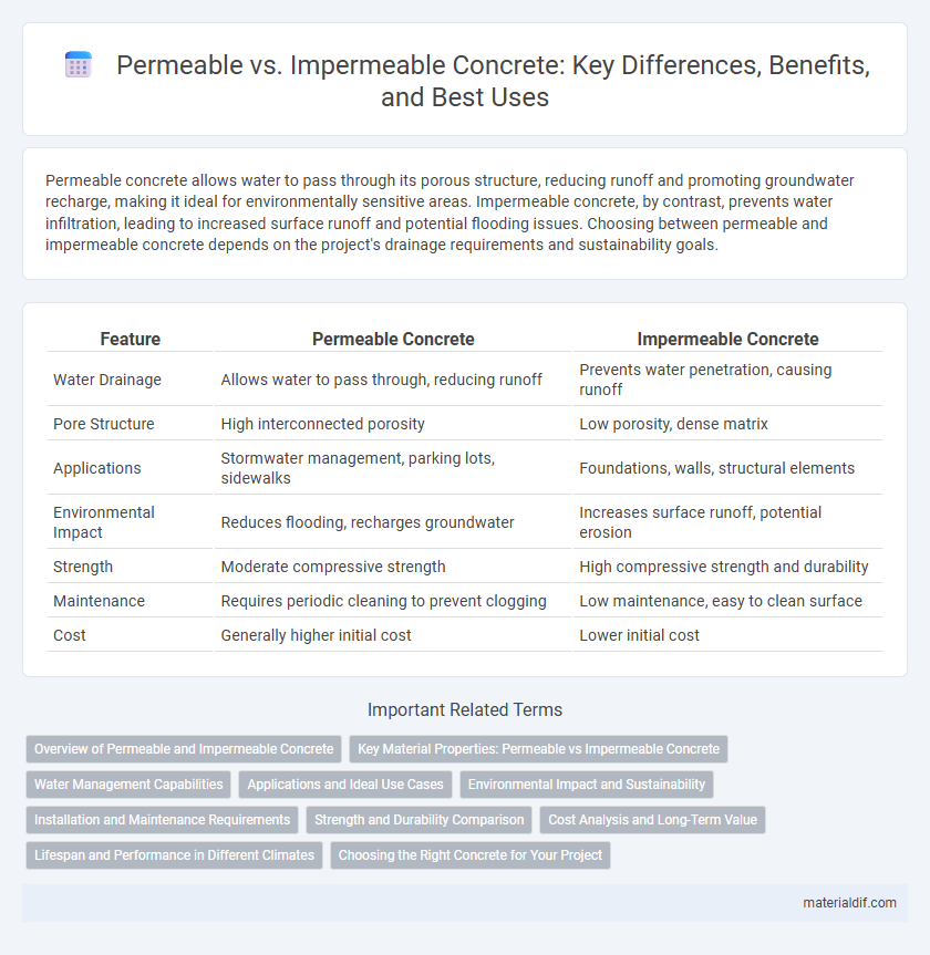 Permeable vs. Impermeable Concrete: Key Differences, Benefits, and Best Uses