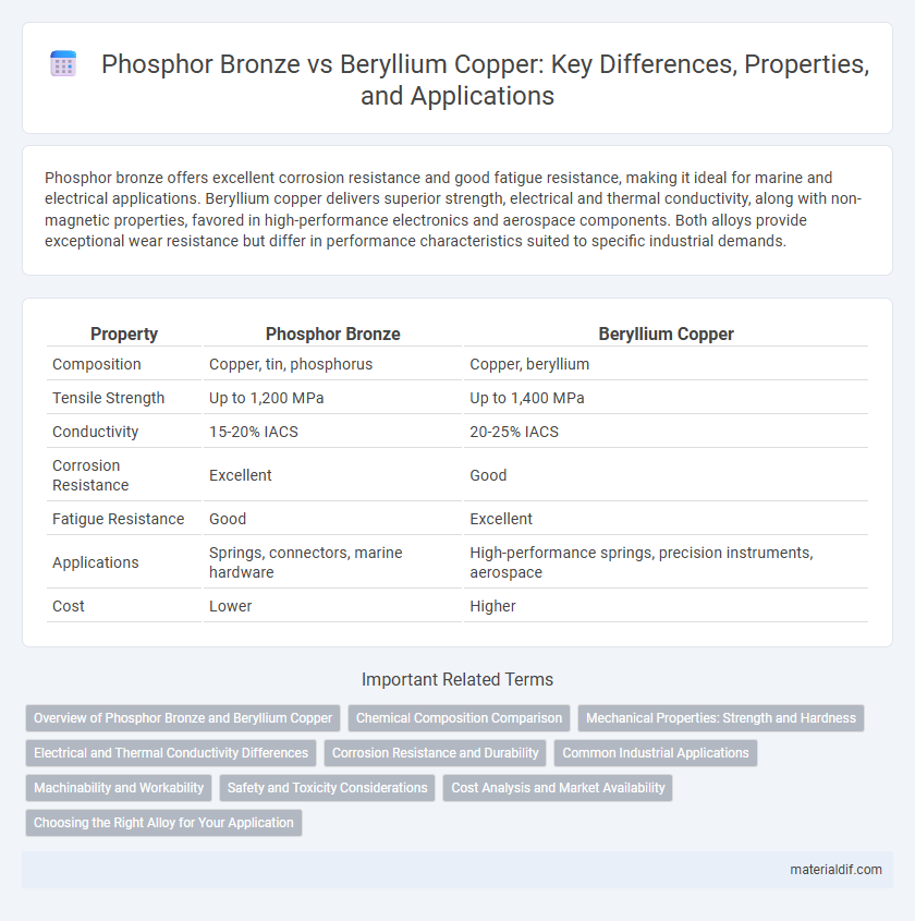 Phosphor Bronze vs Beryllium Copper: Key Differences, Properties, and Applications