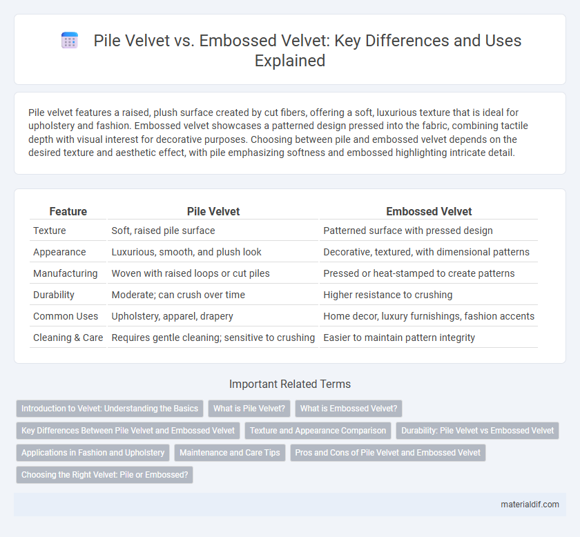 Pile Velvet vs. Embossed Velvet: Key Differences and Uses Explained