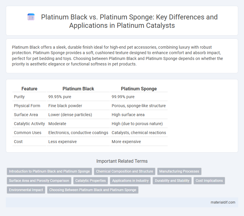 Platinum Black vs. Platinum Sponge: Key Differences and Applications in Platinum Catalysts