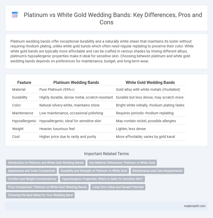 Platinum vs White Gold Wedding Bands: Key Differences, Pros and Cons