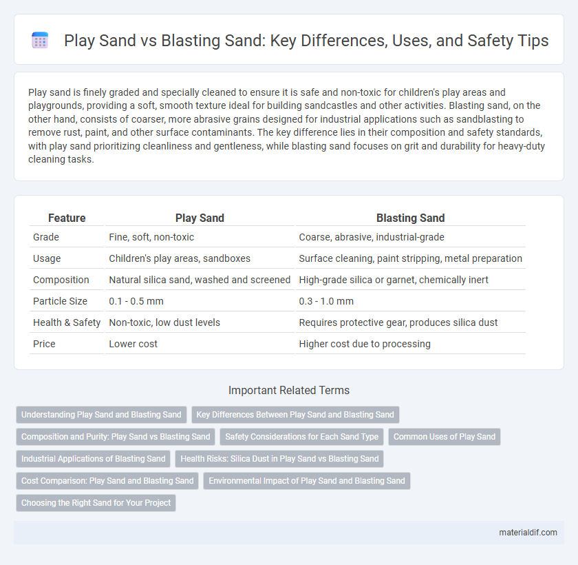 Play Sand vs Blasting Sand: Key Differences, Uses, and Safety Tips