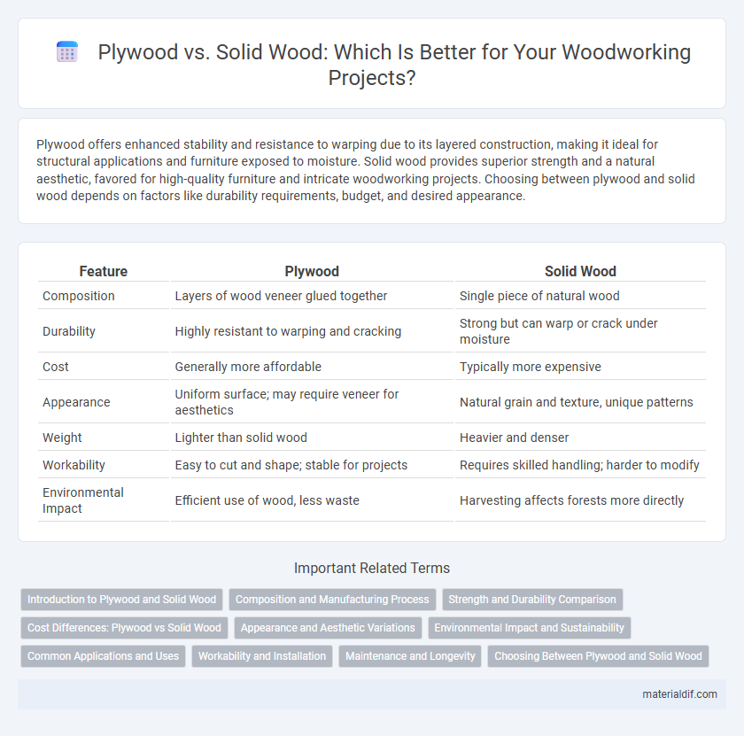 Plywood vs. Solid Wood: Which Is Better for Your Woodworking Projects?