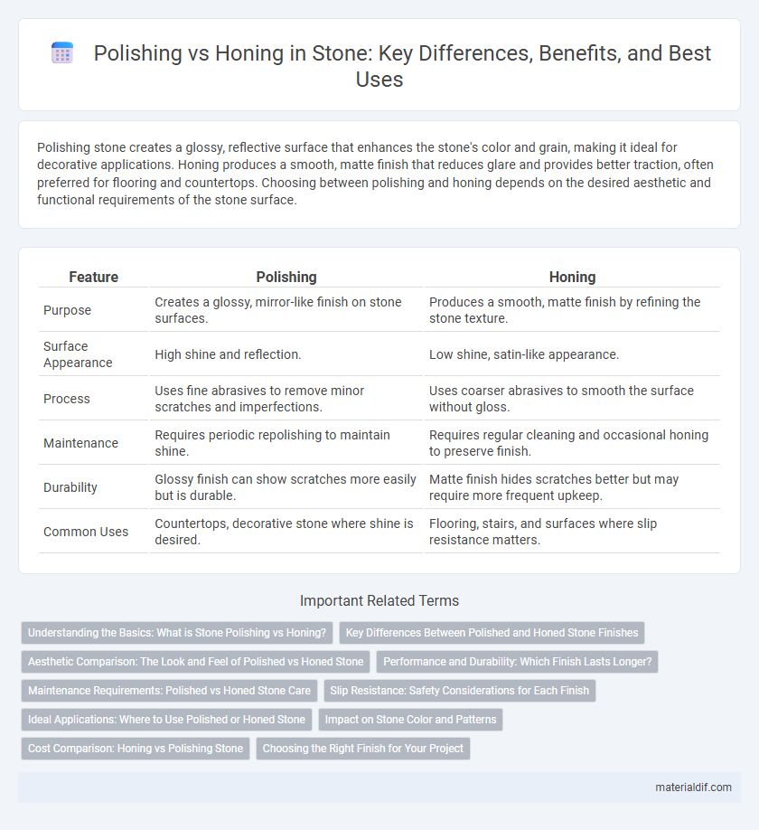 Polishing vs Honing in Stone: Key Differences, Benefits, and Best Uses