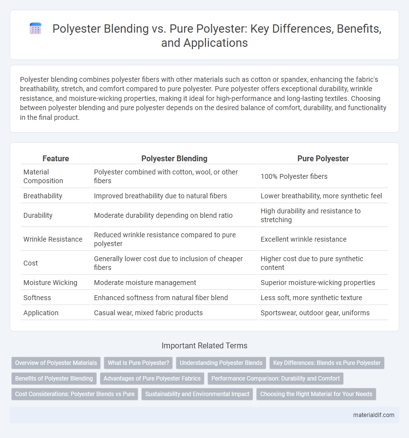 Polyester Blending vs. Pure Polyester: Key Differences, Benefits, and Applications