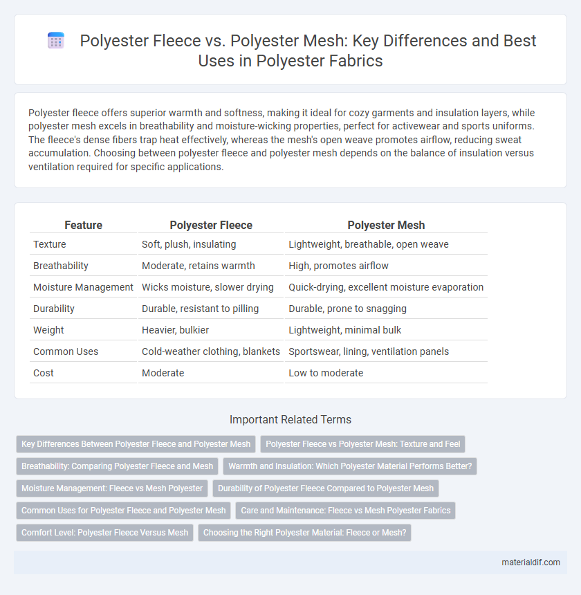 Polyester Fleece vs. Polyester Mesh: Key Differences and Best Uses in Polyester Fabrics