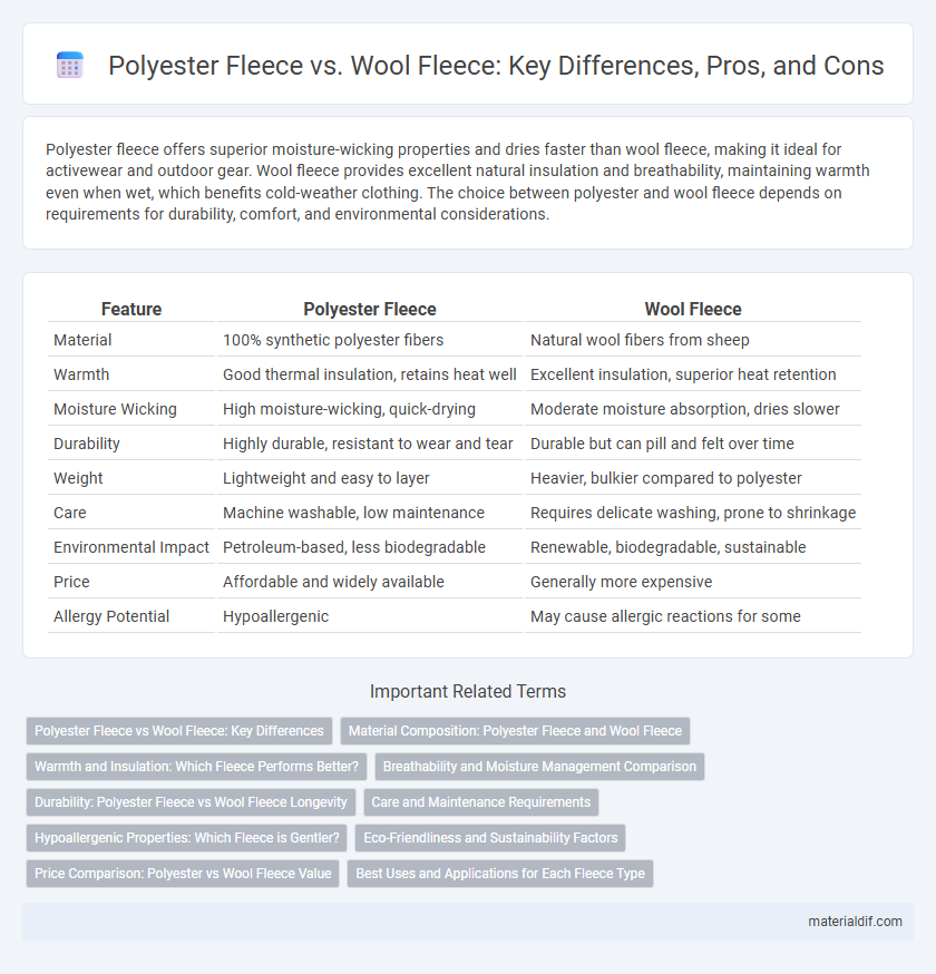 Polyester Fleece vs. Wool Fleece: Key Differences, Pros, and Cons