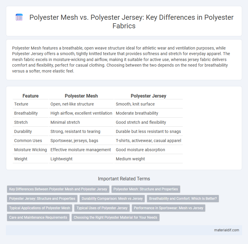 Polyester Mesh vs. Polyester Jersey: Key Differences in Polyester Fabrics
