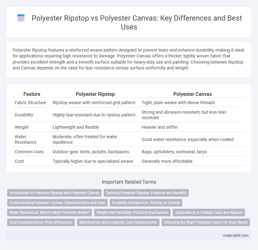 Polyester Ripstop vs Polyester Canvas: Key Differences and Best Uses