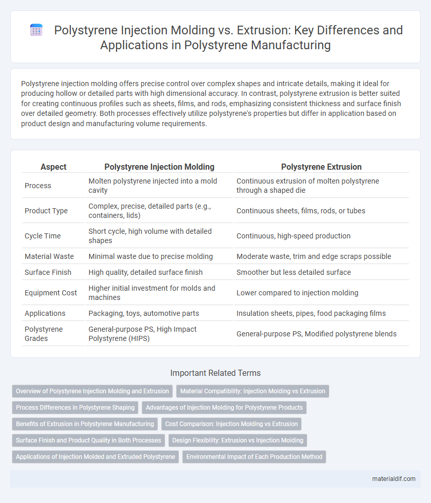 Polystyrene Injection Molding vs. Extrusion: Key Differences and Applications in Polystyrene Manufacturing
