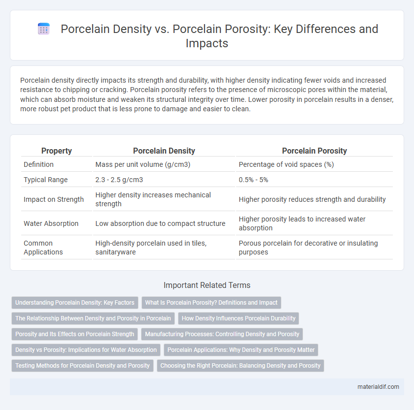 Porcelain Density vs. Porcelain Porosity: Key Differences and Impacts