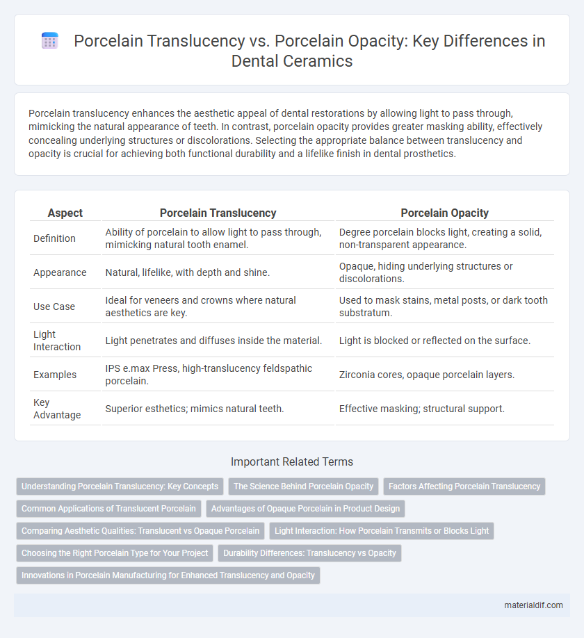 Porcelain Translucency vs. Porcelain Opacity: Key Differences in Dental Ceramics