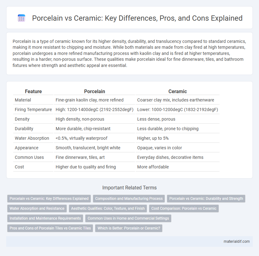 Porcelain vs Ceramic: Key Differences, Pros, and Cons Explained