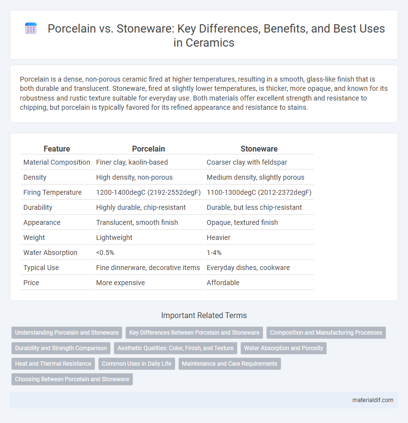 Porcelain vs. Stoneware: Key Differences, Benefits, and Best Uses in Ceramics