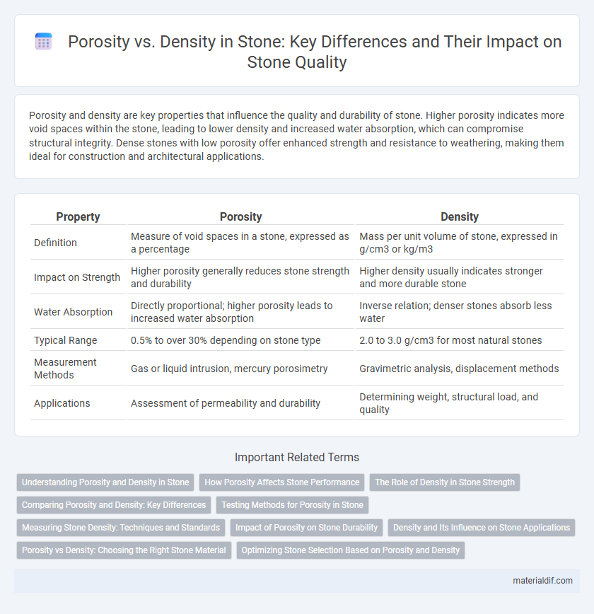 Porosity vs. Density in Stone: Key Differences and Their Impact on Stone Quality