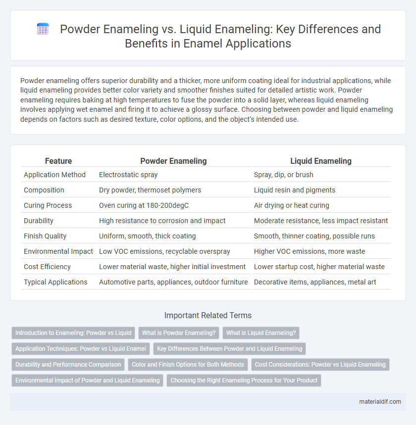 Powder Enameling vs. Liquid Enameling: Key Differences and Benefits in Enamel Applications