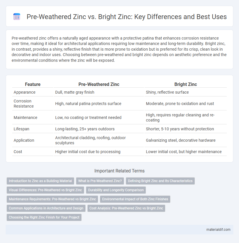 Pre-Weathered Zinc vs. Bright Zinc: Key Differences and Best Uses