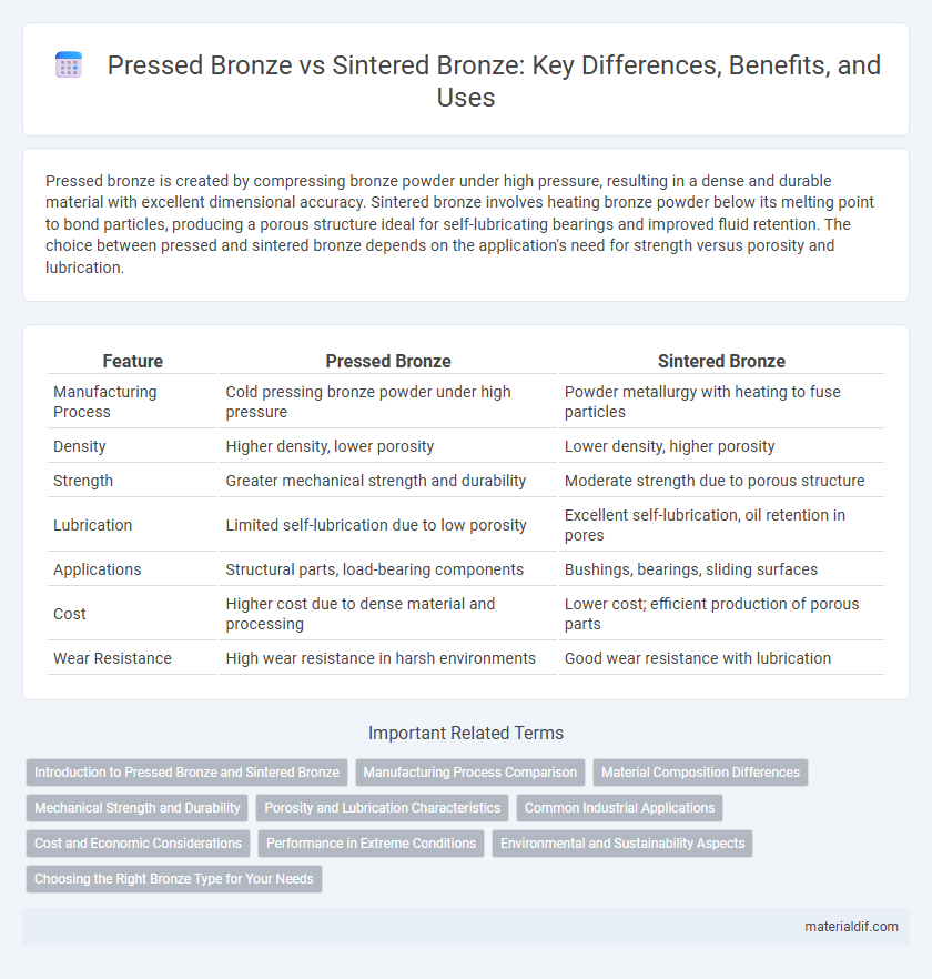 Pressed Bronze vs Sintered Bronze: Key Differences, Benefits, and Uses