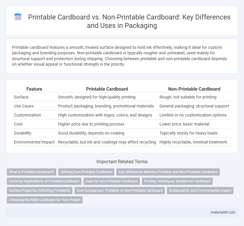 Printable Cardboard vs. Non-Printable Cardboard: Key Differences and Uses in Packaging