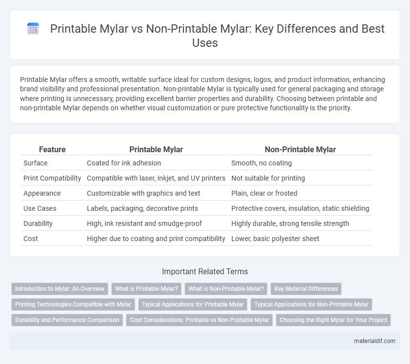 Printable Mylar vs Non-Printable Mylar: Key Differences and Best Uses