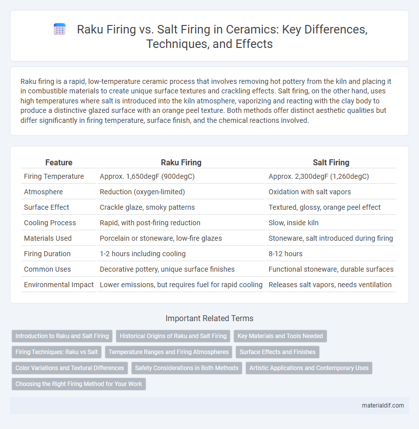 Raku Firing vs. Salt Firing in Ceramics: Key Differences, Techniques, and Effects
