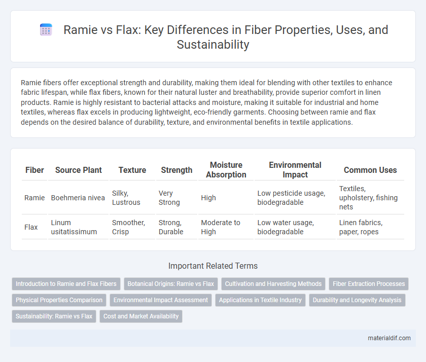 Ramie vs Flax: Key Differences in Fiber Properties, Uses, and Sustainability