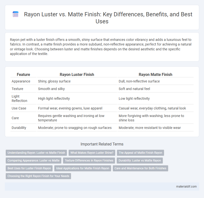 Rayon Luster vs. Matte Finish: Key Differences, Benefits, and Best Uses
