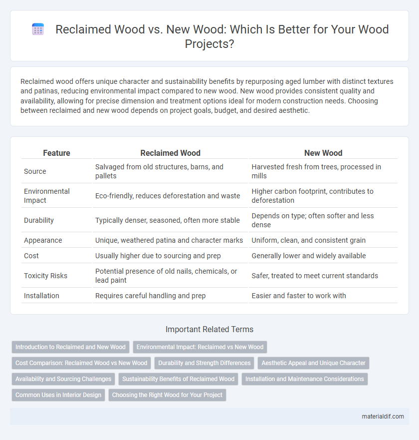 Reclaimed Wood vs. New Wood: Which Is Better for Your Wood Projects?